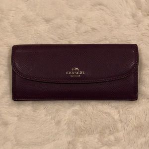 Coach Slim Wallet Purple